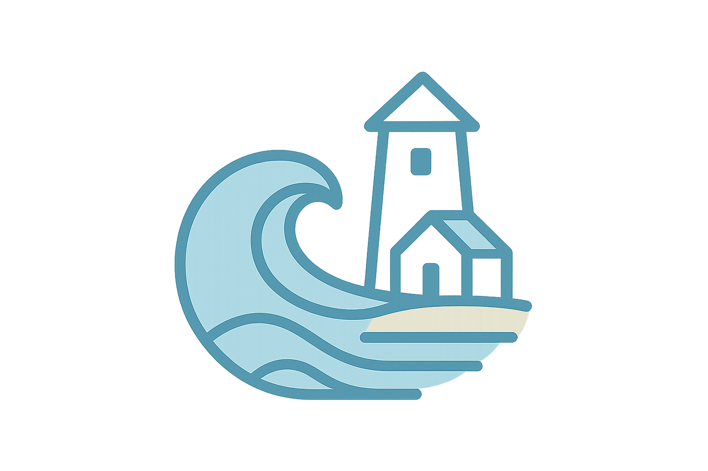 Basic clean costal icon