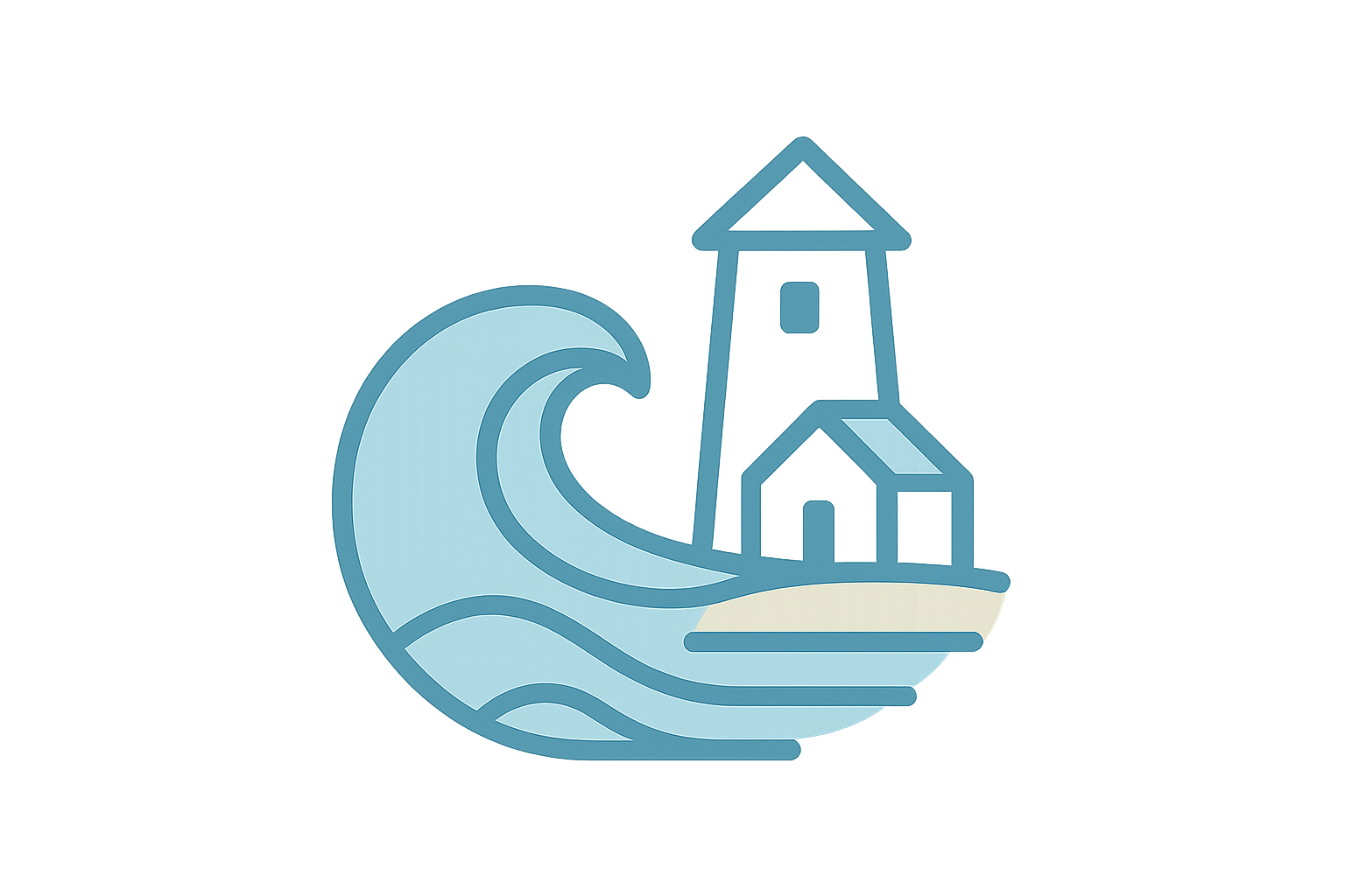 Basic clean costal icon