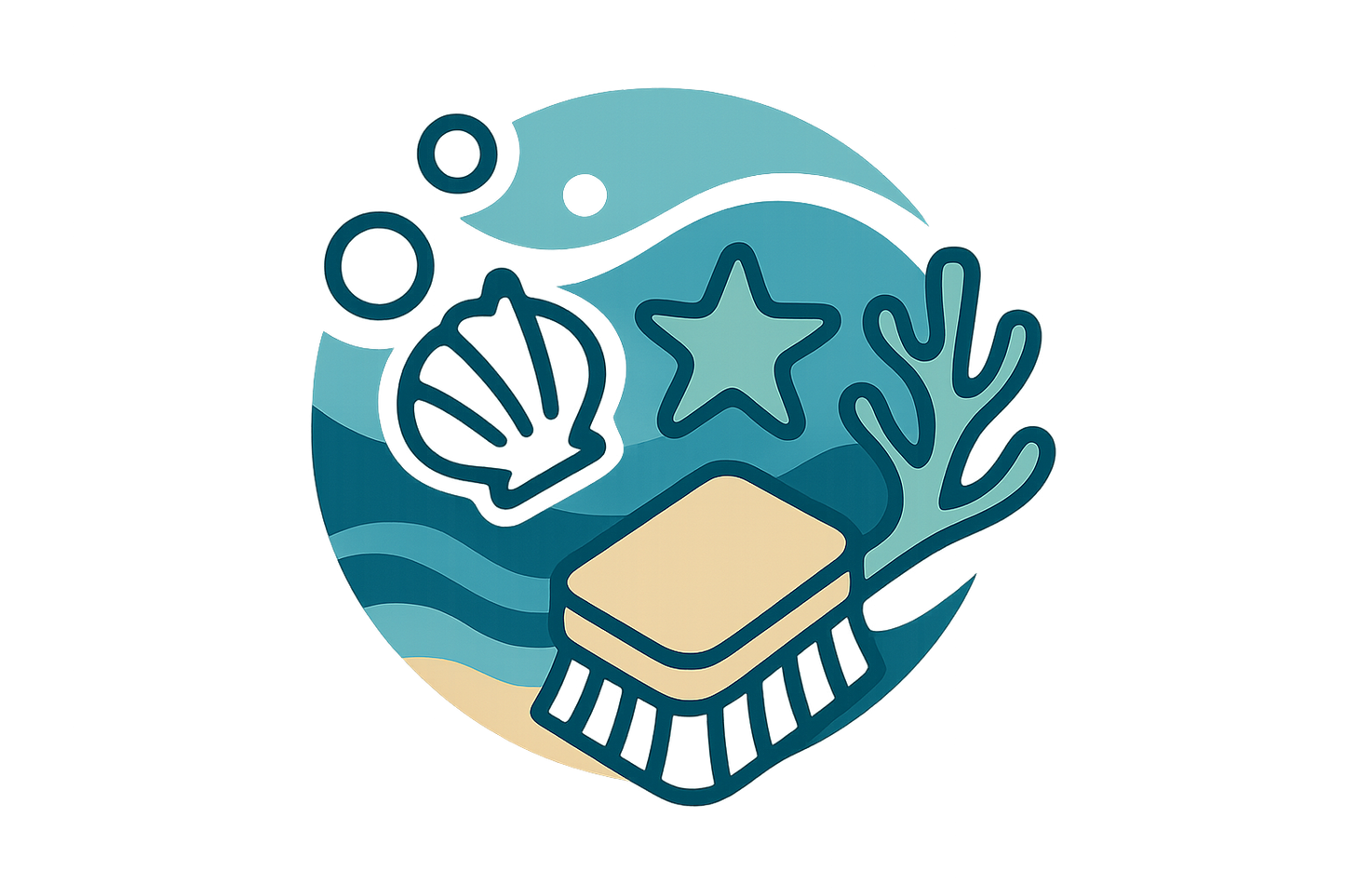 No words just make a deep clean icon with costal vibes 